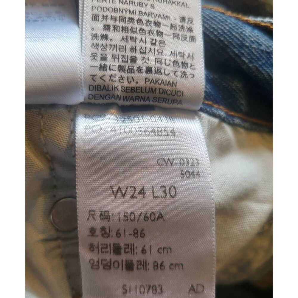 Levi's Jeans Women's 24 Blue 501 Original Fit Classic Straight Shout Out - Picture 5 of 5